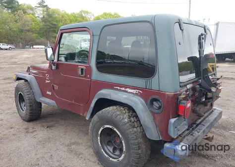 2001 Jeep Wrangler Sport из США, поврежденный, VIN 1J4FA49S31P301237